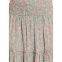 R&R WOMENS TIERED FLORAL SKIRT