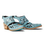 LANE ROBIN CUT OUT SLINGBACK MULE - POWDER BLUE