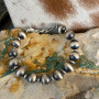 4MM/10MM STERLING PERAL BRACLET  