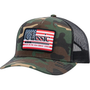 CLASSIC GREEN CAMO AND BLACK FLAG HAT