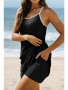 BLACK ATHLETIC DRESS WITH POCKETS 