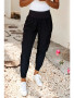 WOMENS BLACK CARGO JOGGERS 