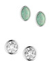 ER6468 CIRCLE FOUR POST EARRING-Montana Circle 