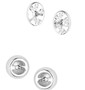 ER6468 CIRCLE FOUR POST EARRING-Montana Circle 