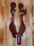 RANCHER SPUR STRAPS WITH MINI WEAVE TOOLING