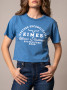 KIMES HEAVY TEXT CROP BLUE