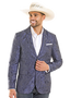 ROCK&ROLL MENS DARK BLUE PAISLEY SPORT COAT