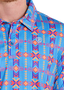 ROCK & ROLL MENS MULTICOLORED AZTEC POLO 
