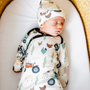 COPPER PEARL NEWBORN KNOTTED GOWN IN "JO"