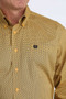 CINCH MENS L/S PRINT GOLD MTW1106071