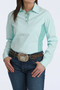 CINCH WOMENS AREAFLEX HYBRID LONG SLEEVE - LIGHT BLUE