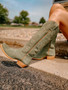 HYER ABBYVILLE - OLIVE SUEDE 