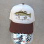 KISS MY BASS BROWN TRUCKER 
