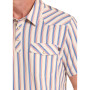 ROCK & ROLL MENS WESTERN STRIPED POLO