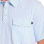 ROCK AND ROLL BLUE STRIPED POLO
