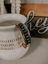 SOL C49403X COPPER TURQUOISE TEARDROP CUFF