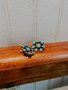 SOL C191 COPPER TURQUOISE FLOWER POST EARRINGS 