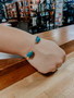 SOL C4106 COPPER DOUBLE TURQUOISE CUFF