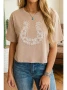  LACE HORSESHOE TEE