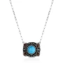 MONTANA BABY BLUE TURQUOISE BUCKLE NECKLACE 