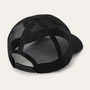 STETSON BLACK EMBROIDERED BALL CAP