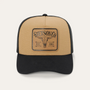 STETSON LEATHER PATCH CAP