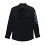 WRANGLER BLACK LONG SLEEVE MENS SHIRT 