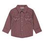 WRANGLER LITTLE BOYS RED LONG SLEEVE SHIRT