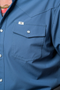 FERRELL CORE MEN'S BLUE LONG SLEEVE PEARL SNAP SHIRT