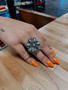  FLOWER CONCHO RING