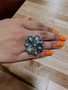  FLOWER CONCHO RING