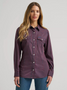 WRANGLER WOMEN RETRO WESTERN DRESS SNAP SHIRT