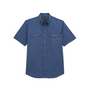 WRANGLER BLUE ATG SHORT SLEEVE SHIRT