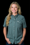 FERRELL WOMEN'S AQUA SHORT SLEEVE