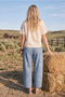 HORSESHOE DENIM BARREL JEANS