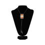BLACK MULTICOLOR BEADED BOLO TIE 