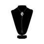 BLACK SOUTHWEST CONCHO TURQUOISE BOLO TIE