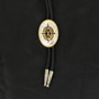 BLACK AND GOLD BOLO TIE 