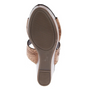  ROPER FOOTWEAR WOMENS DIVA II TAN TOOLED WEDGE