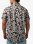 BURLEBO MENS PERFORMANCE BUTTON UP MALLARD MAYHEM CAMO SHIRT