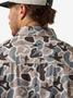BURLEBO MENS PERFORMANCE BUTTON UP MALLARD MAYHEM CAMO SHIRT