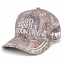 GOD FAMILY COUNTRY MOSSY OAK CAMO BALL CAP