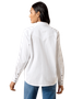 WOMENS ARIAT SILVER HORIZON WESTERN PEARL SNAP SHIRT