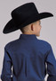 BOYS ROPER LONG SLEEVE BLUE BUTTON UP 