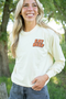 EAT BEEF GRAPHIC LOGO WOMENS LONG SLEEVE
