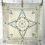 SQUASH BLOSSOMED SILK WILD RAG - 35 X 35