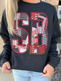 SOUTHERN BOONE PATCHWORK CREWNECK