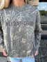 MAKE HEAVEN CROWDED CAMO CREWNECK