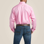 ARIAT MEN'S SOLID PINK LONG SLEEVE SHIRT