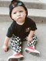 KIDS CLASSIC CHECKERED CARGO PANTS